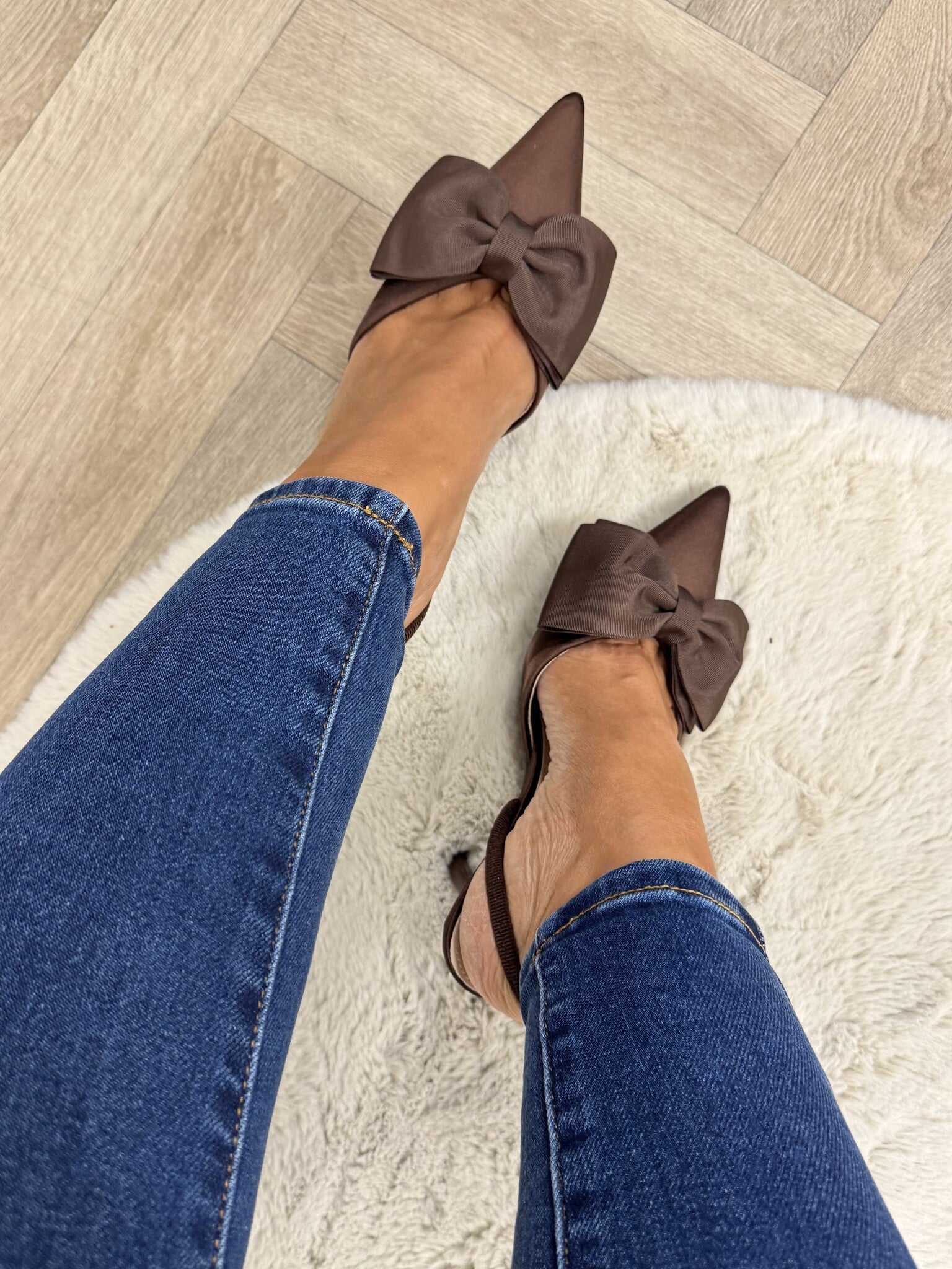 Heels bow BO-0288 Choco