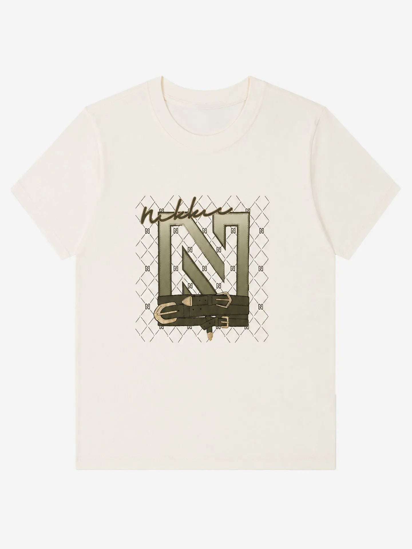 N Chains T-shirt Star White Nikkie