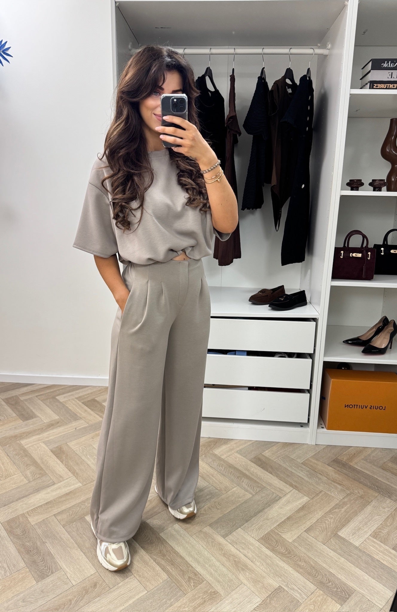 Joggings Set Donna New  Taupe