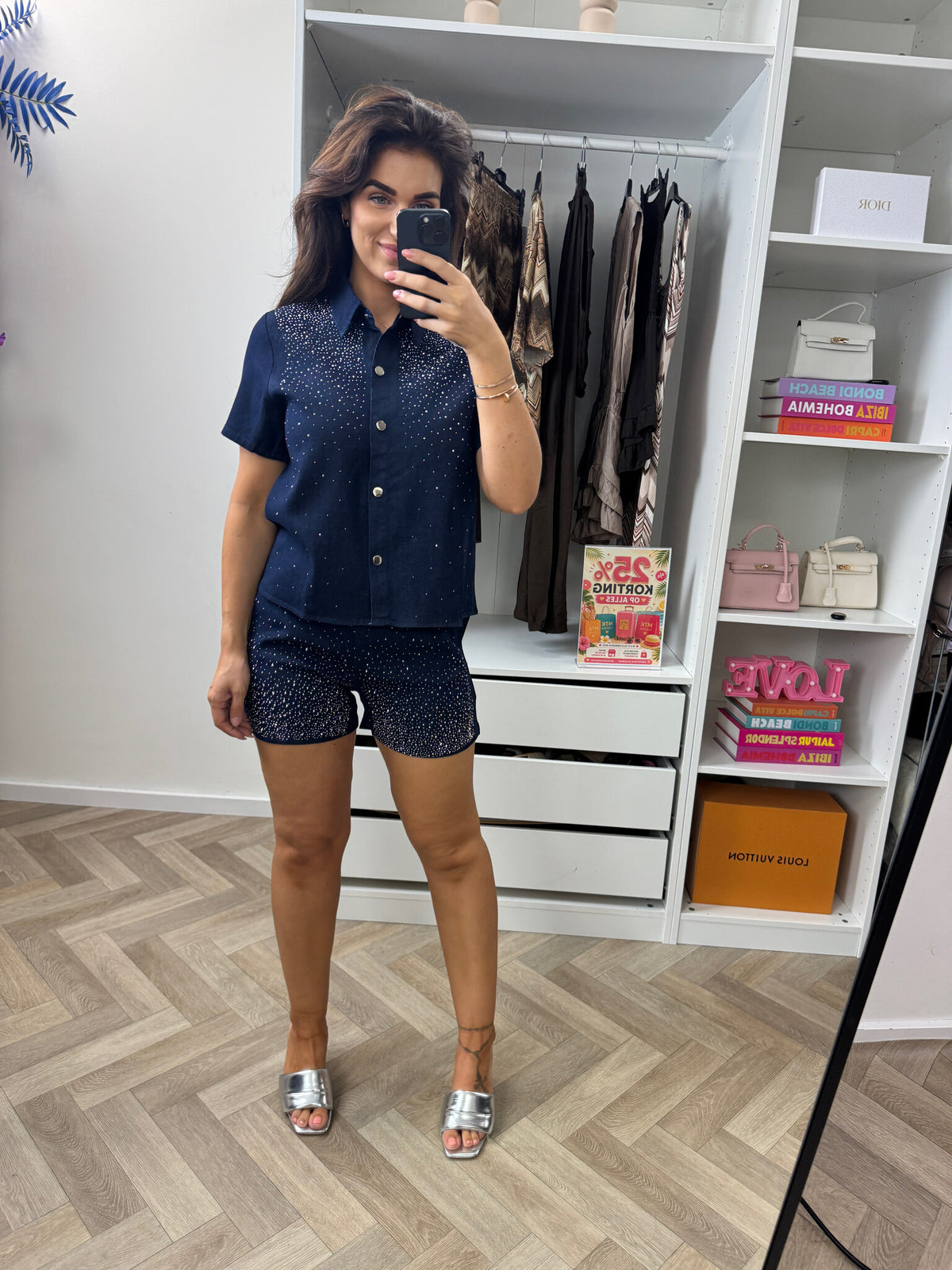 Denim  Sets Diamonds By Swan  Dark Denim R789