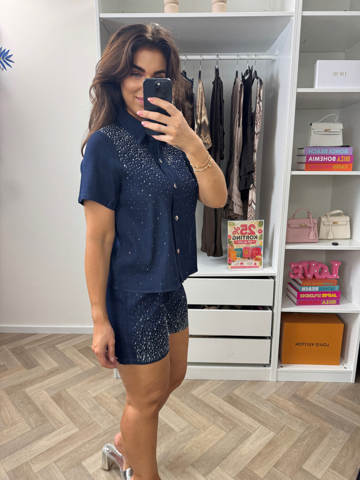 Denim  Sets Diamonds By Swan  Dark Denim R789