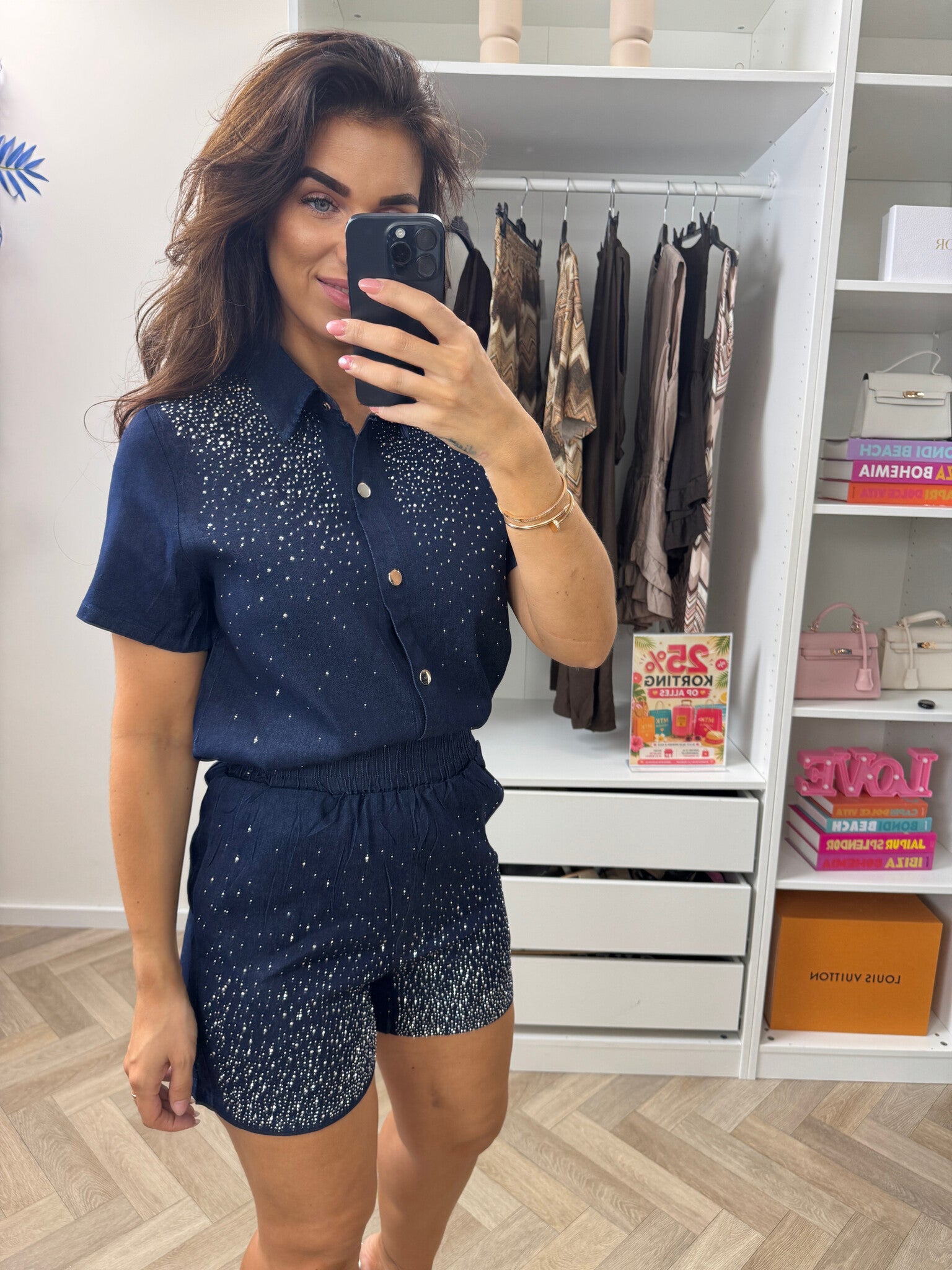 Denim  Sets Diamonds By Swan  Dark Denim R789