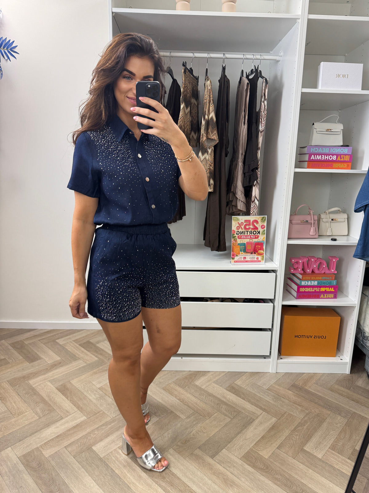 Denim  Sets Diamonds By Swan  Dark Denim R789