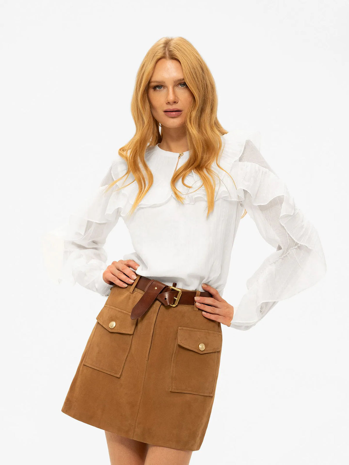 Blouse Pharr Star White Nikkie