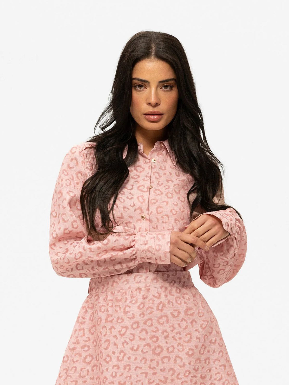 Blouse Pragues Leopard Blush Nikkie
