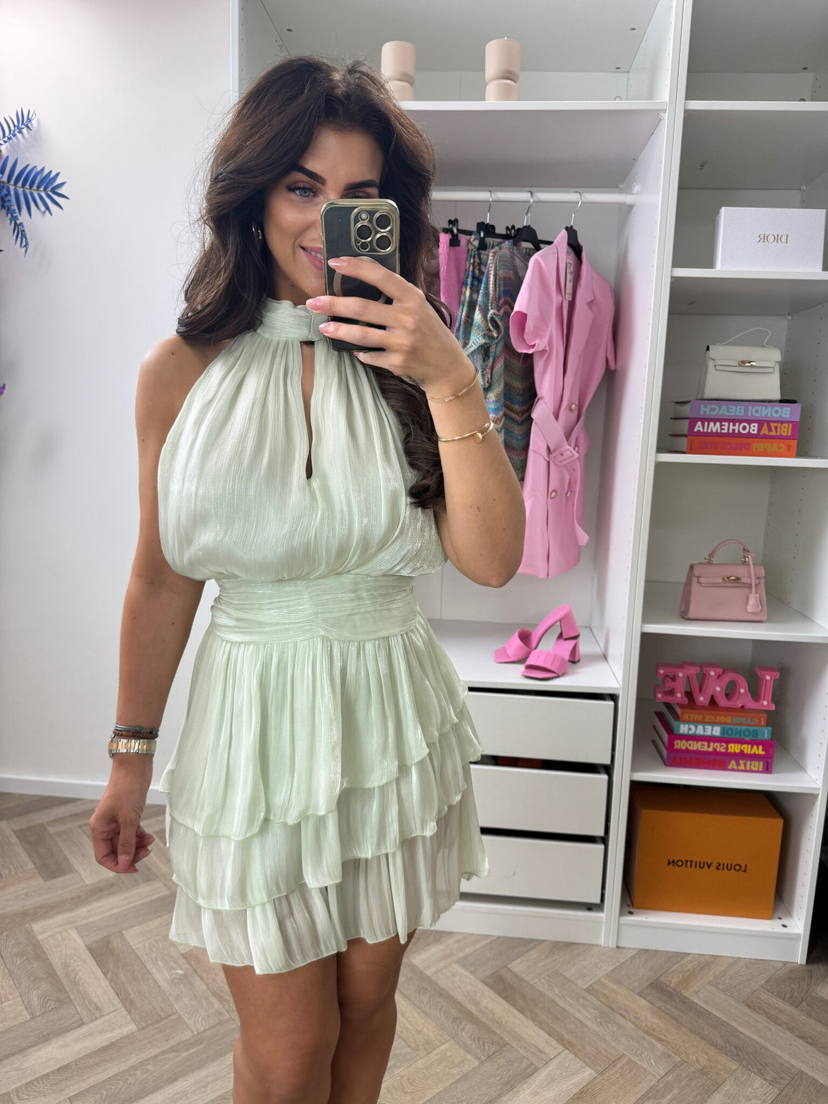 Dress Jennie Ruffle Mint WZ20649
