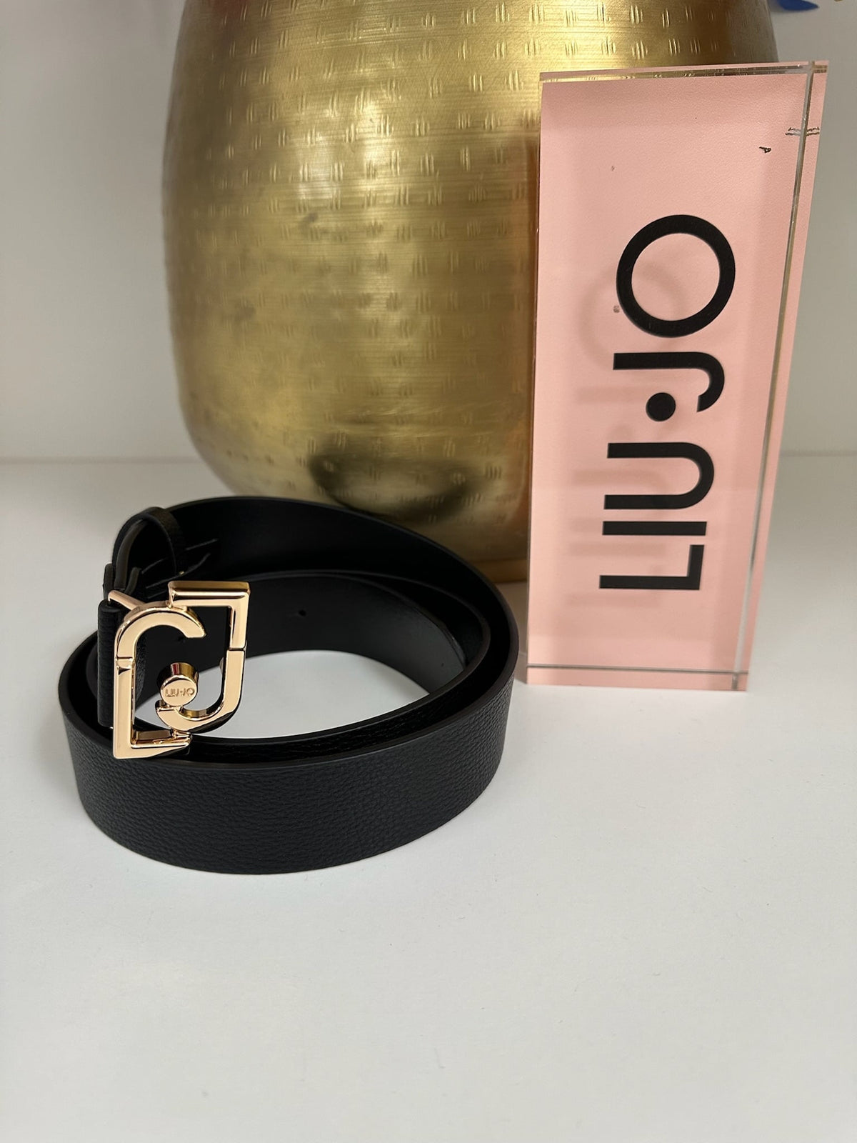 Belt LJ Logo Black 1076 Liu Jo