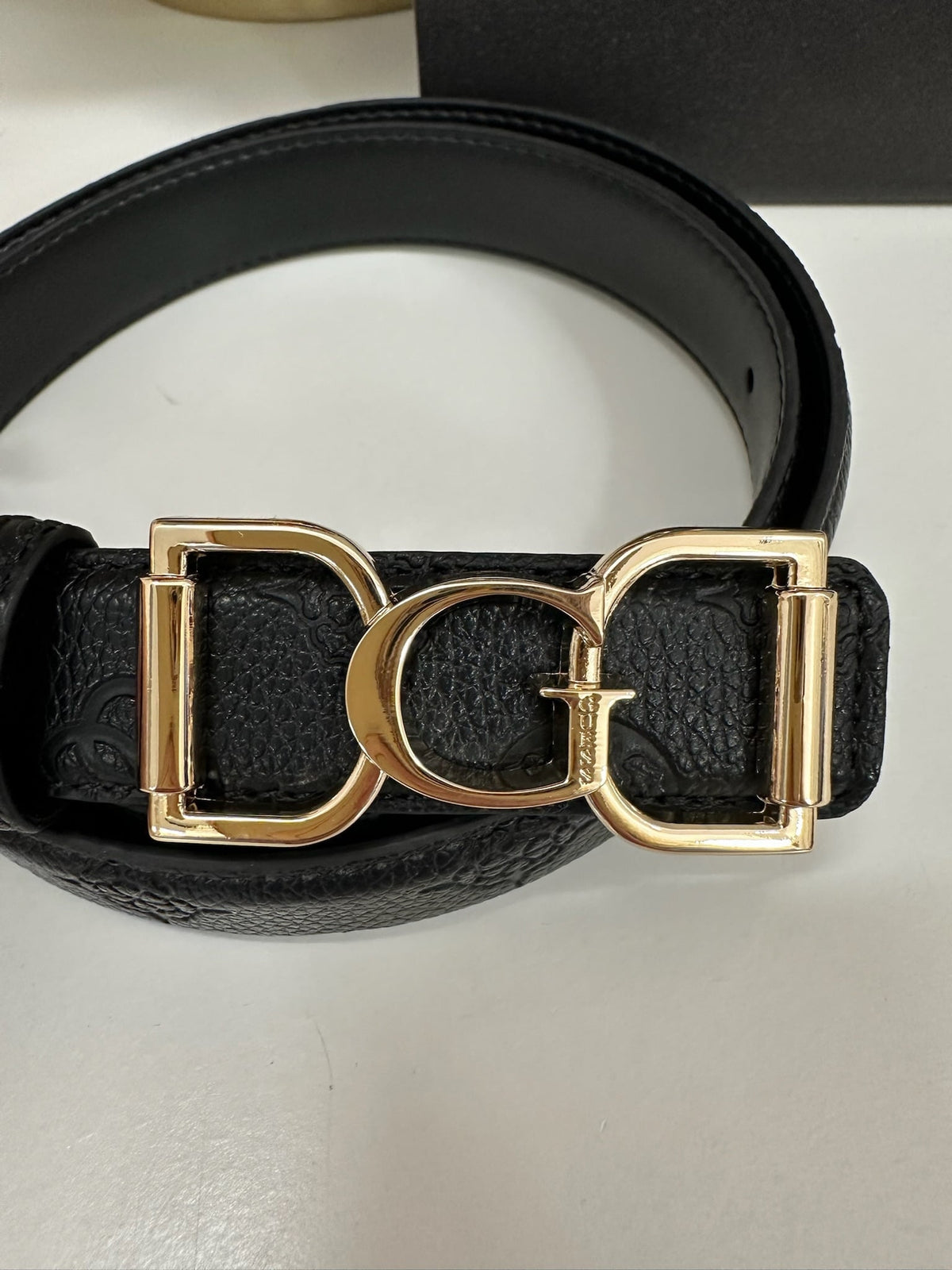 Belt Anise Logo Black Guess 1168